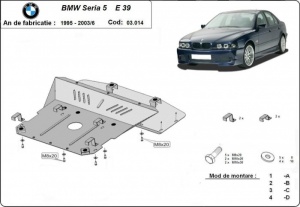 Scut motor BMW Seria5 E39 1995 - 2003 - Img 3
