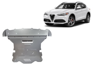 Scut motor din aluminiu Alfa Romeo Stelvio 2016 - 2026