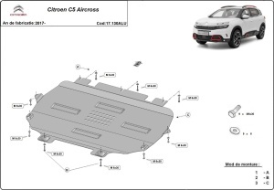 Scut motor din aluminiu Citroen C 5 Aircross 2017 - 2026 - Img 3