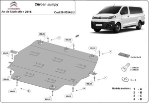 Scut motor din aluminiu Citroen Jumpy 2016 - 2026 - Img 3