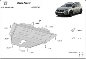 Scut motor din aluminiu Dacia Jogger 2021 - 2026 - Img 3