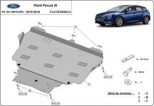 Scut motor din aluminiu Ford Focus 2010 - 2018 - Img 3