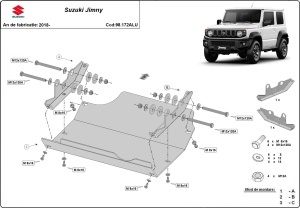 Scut motor din aluminiu Suzuki Jimny 2018 - 2026 - Img 3