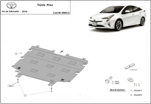 Scut motor din aluminiu Toyota Prius 2019 - 2026 - Img 3