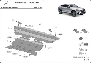 Scut motor Mercedes GLC Coupe X253 2015 - 2022 - Img 3