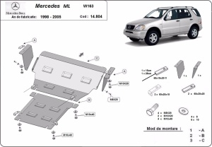 Scut motor Mercedes ML W163 1998 - 2005 - Img 3