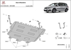 Scut motor Seat Alhambra - cu Webasto 2010 - 2020 - Img 2