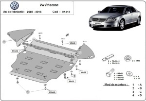 Scut motor Volkswagen Phaeton 2002 - 2016 - Img 3