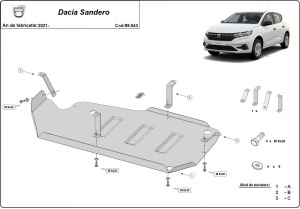 Scut rezervor Dacia Sandero 2021 - 2026 - Img 3