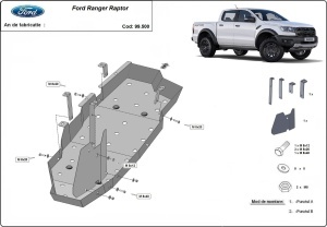 Scut rezervor Ford Ranger Raptor 2020 - 2023 - Img 3