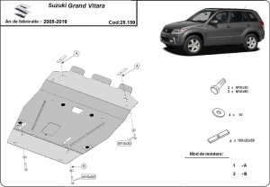 Set de scuturi Suzuki Grand Vitara 2005 - 2019 - Img 3