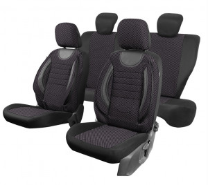 Set huse scaun material textil City negru