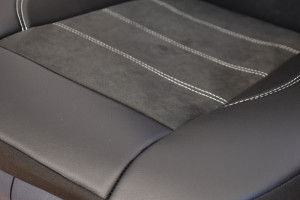 Set huse scaune piele si alcantara EXCLUSIVE LEATHER negre - Img 2
