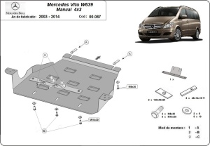 Scut cutia de viteză Mercedes Viano W639 - 2.2 D 4x2 2003 - 2014 - Img 3