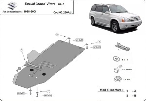 Scut cutie de viteză din aluminiu Suzuki Grand Vitara XL7 1998 - 2009 - Img 3