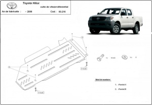 Scut cutie de viteză și reductor Toyota Hilux 2000 - 2004 - Img 3