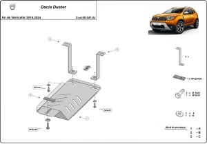 Scut diferențial Dacia Duster 4x4 2018 - 2024 - Img 3
