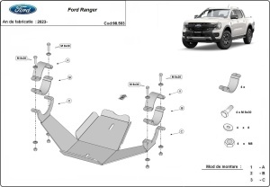 Scut diferențial spate Ford Ranger 2023 - 2026 - Img 3