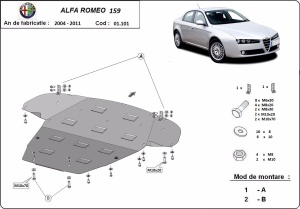 Scut motor Alfa Romeo 159 2004 - 2011 - Img 3