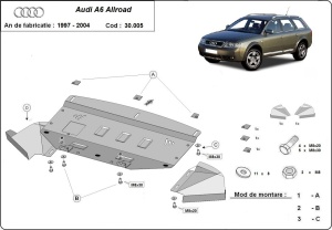Scut motor Audi A6 Allroad 2000 - 2005 - Img 3