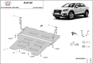 Scut motor din aluminiu Audi Q2 2016 - 2020 - Img 3