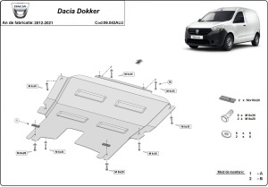 Scut motor din aluminiu Dacia Dokker 2012 - 2021 - Img 3