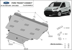 Scut motor din aluminiu Ford Transit Connect 2013 - 2022 - Img 3