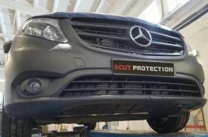 Scut motor din aluminiu Mercedes Viano W447, 4x4 2020 - 2026 - Img 8