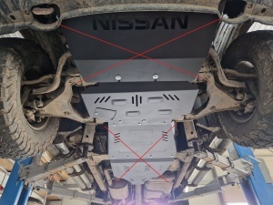 Scut motor din aluminiu Nissan Navara 2005 - 2015 - Img 7