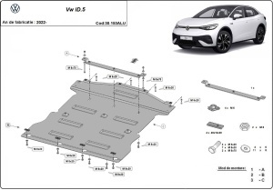 Scut motor din aluminiu Volkswagen ID.5 2022 - 2026 - Img 3