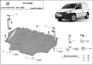 Scut motor din aluminiu VW Caddy 2011 - 2020 - Img 2