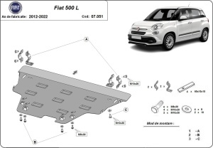 Scut motor Fiat 500 L 2012 - 2022 - Img 3