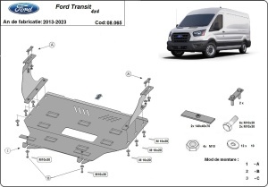 Scut motor Ford Transit - 4x4 2013 - 2023 - Img 3