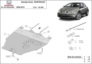 Scut motor Honda Civic (hayon) 2005 - 2015 - Img 3