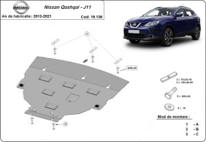Scut Motor Metalic Nissan Qashqai J11 2013 - 2021 - Img 3