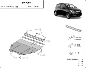 Scut motor Opel Agila (H08) 2007 - 2014 - Img 3