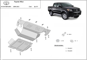 Scut motor și radiator Toyota Hilux 2004 - 2015 - Img 3
