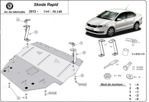 Scut motor Skoda Rapid 2012 - 2019 - Img 3