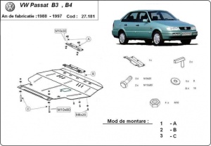 Scut motor Volkswagen Passat - B3, B4 - Diesel 1988 - 1997 - Img 3