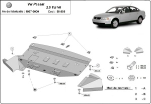 Scut motor VW Passat B5 1997 - 2000 - Img 3