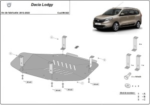 Scut rezervor Dacia Lodgy 2012 - 2022 - Img 3