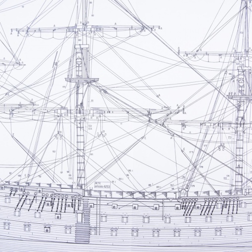 1028 Planuri constructie navomodel Amati, HMS Victory