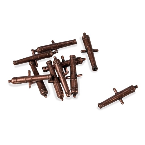Set 10 tevi de tun de 18mm pentru navomodele, Amati