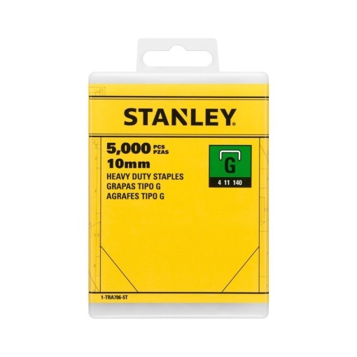 Stanley 1-TRA706-5T, capse pentru aplicatii profesionale, 10mm, 5000 buc tip G 4/11/140, blister