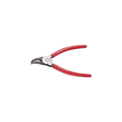 Cleste pentru sigurante Basic 140mm, cu arc, varf îndoit 90°, Wiha