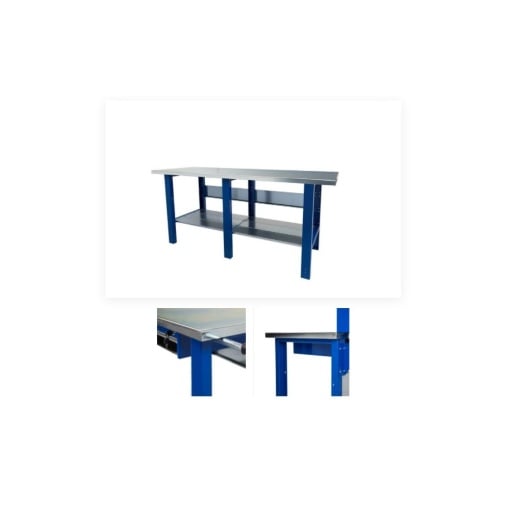 2000-20 Banc de lucru 2000 mm cu blat din fier zincat
