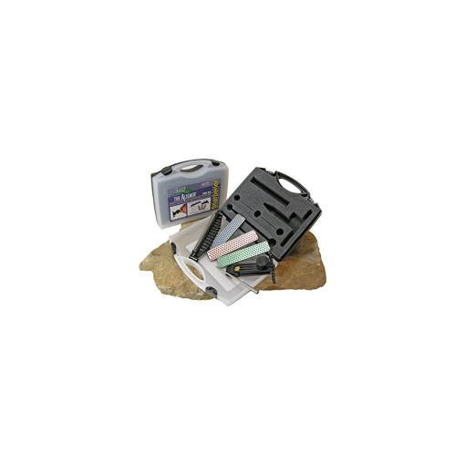 A-PROKIT Kit de ascutire Aligner Dia-Sharp Whetstone, cu pietre de ascutit diamantate in cutie robusta, DMT