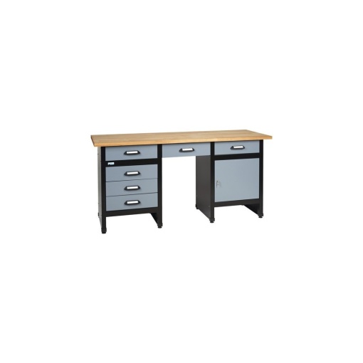 Banc de lucru 1700mm, cu 1 usa si 6 sertare