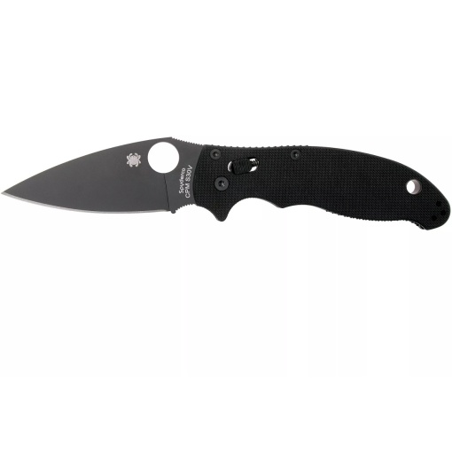 Briceag Manix™ 2 G-10 negru / lama neagra, Spyderco