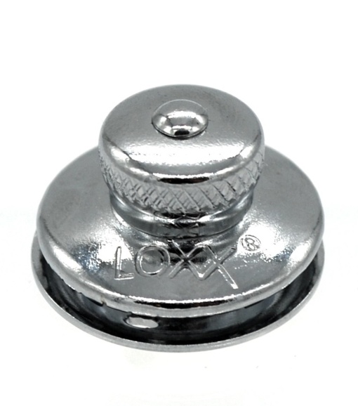 Buton superior cap mic cromat pentru sisteme de fixare LOXX